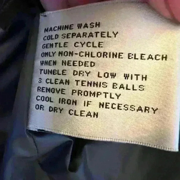 Kenneth Cole Reaction duck down heavy winter coat, sz large, black. See photos. - Picture 9 of 11